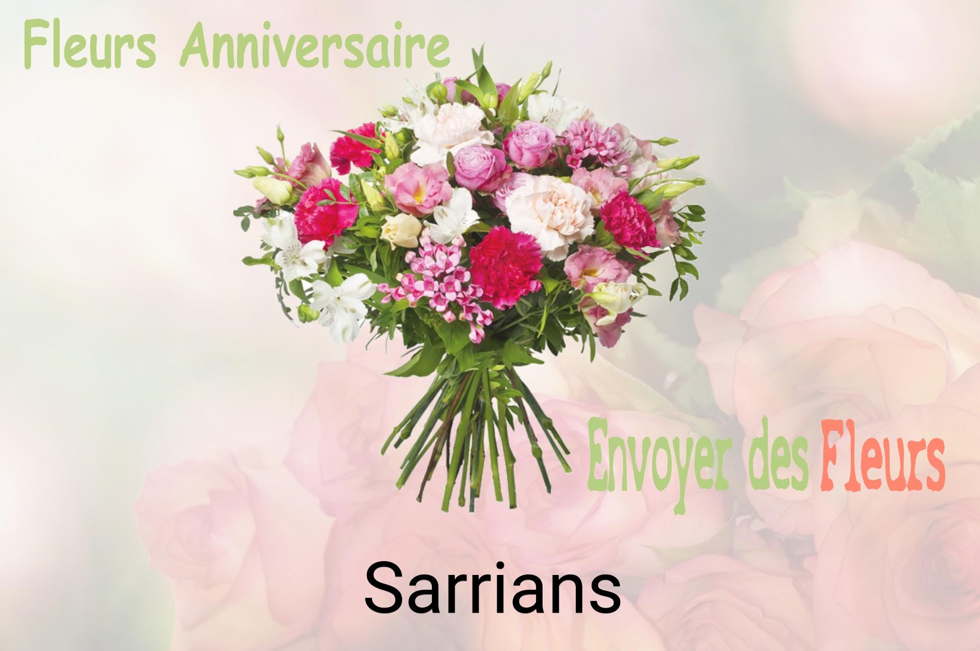 Bouquet de fleurs d’anniversaire livré à Sarrians