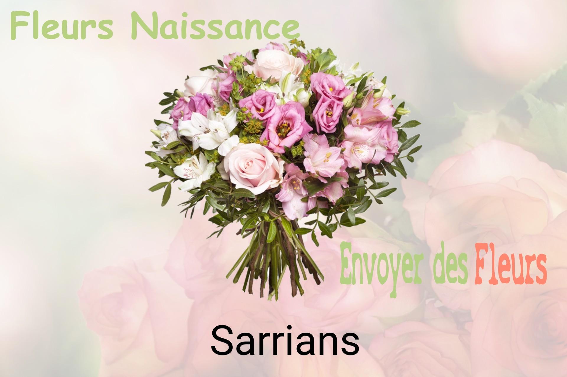 Bouquet de fleurs de naissance livré à Sarrians